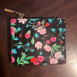 Kate Spade Wallet - Black & Floral